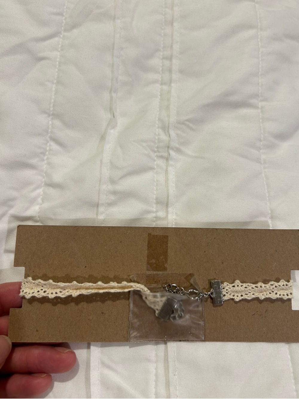 Four Choker Set - includes 2 Francesca’s, 1 double choker and 1 cord with stone. - Picture 8 of 9